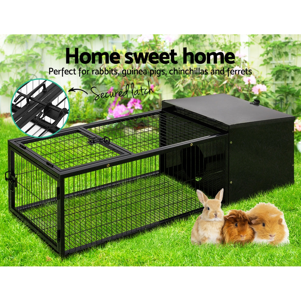 i.Pet Rabbit Cage 122x52cm Hutch Enclosure Carrier Metal