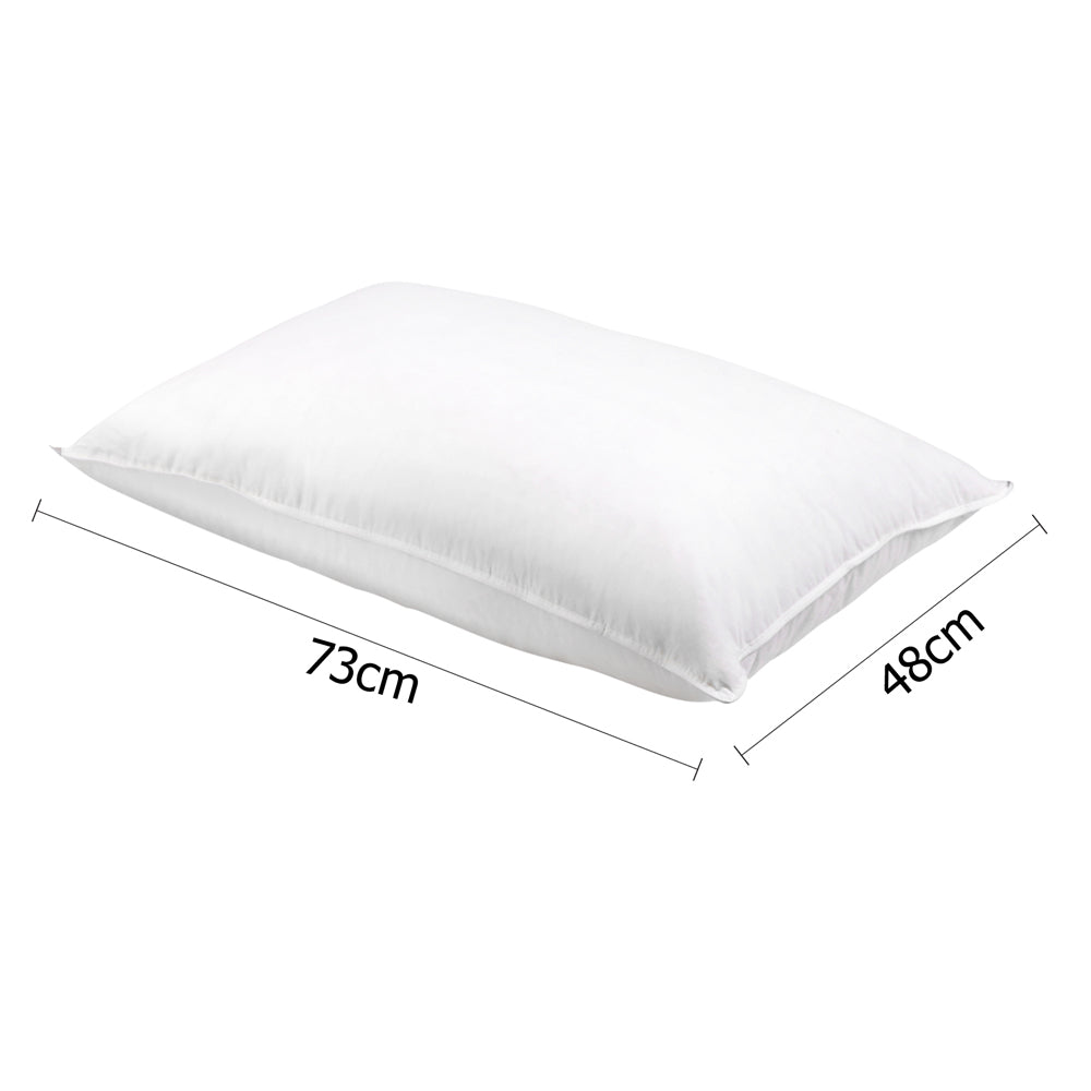 Giselle Bedding Duck Feather Down Pillow Twin Pack