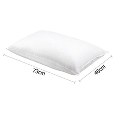 Giselle Bedding Duck Feather Down Pillow Twin Pack