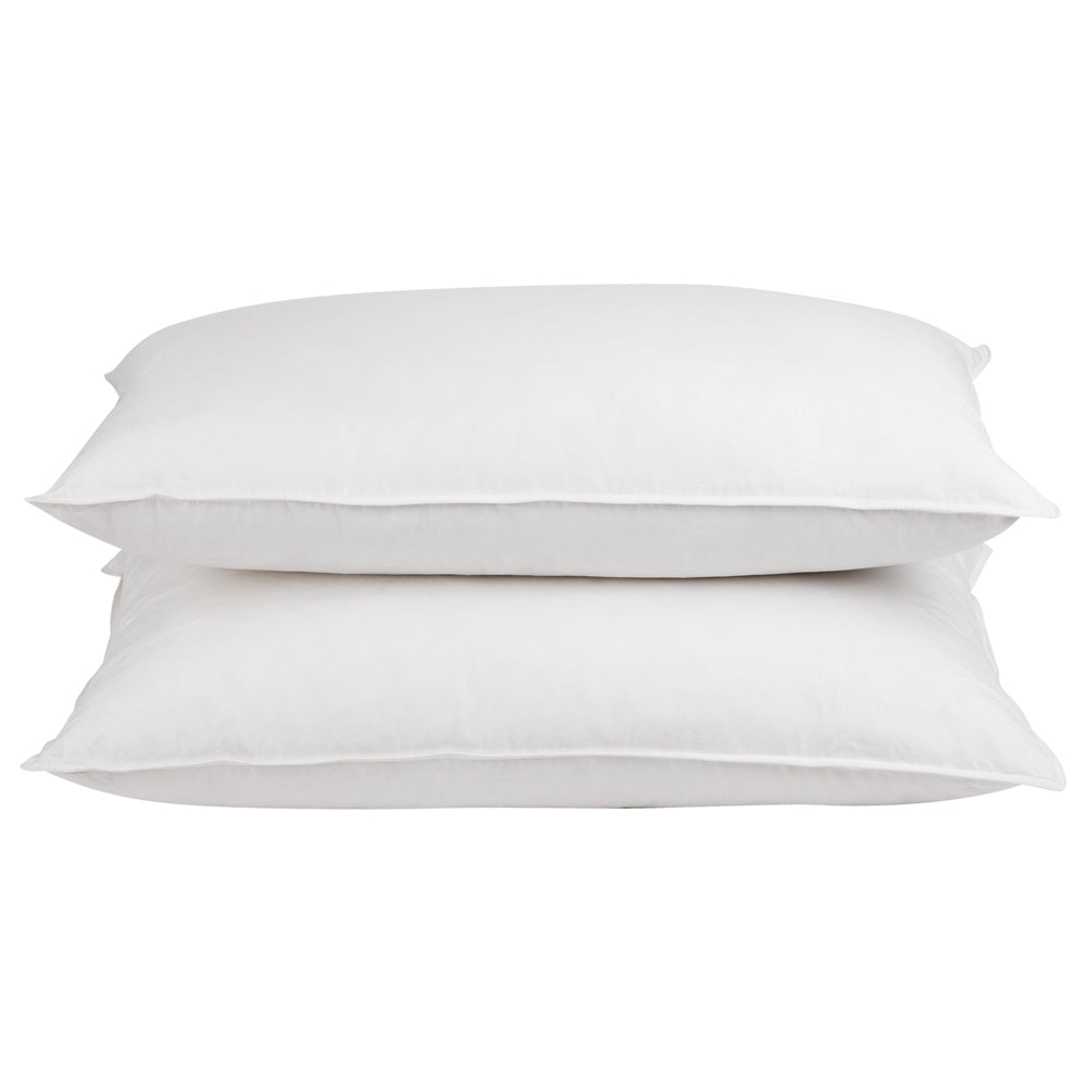 Giselle Bedding Duck Feather Down Pillow Twin Pack