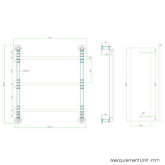 Artiss Floating DIY Pipe Shelf 3 Tiers - ISSA