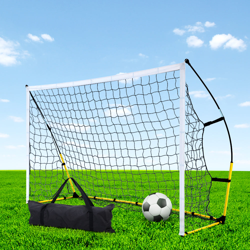 Everfit 2.4m Football Soccer Net Portable Goal Net Rebounder Sports Training