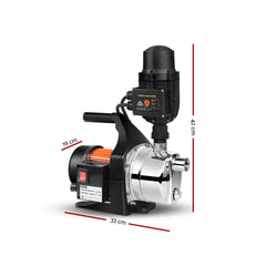 Giantz Garden Water Pump High Pressure 800W Tank Rain Farm Irrigation House Black