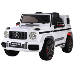 Kids Electric Ride On Car Mercedes-Benz Licensed AMG G63 Toy Cars Remote White