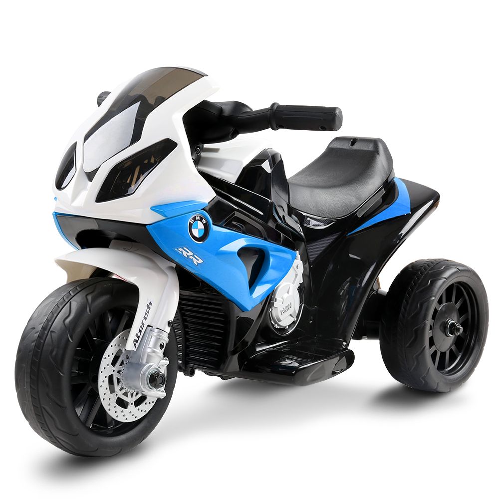 Kids Electric Ride On Car Police Motorcycle Motorbike BMW Licensed S1000RR Blue