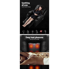 Artiss Recliner Chair Electric Heated Massage Chairs Faux Leather Cabin