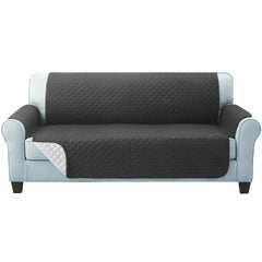 Artiss Sofa Cover Couch Covers 3 Seater Quilted Dark Grey