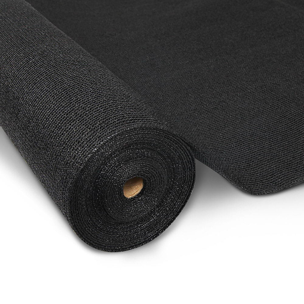 Instahut 90% Shade Cloth 1.83x10m Shadecloth Sail Heavy Duty Black