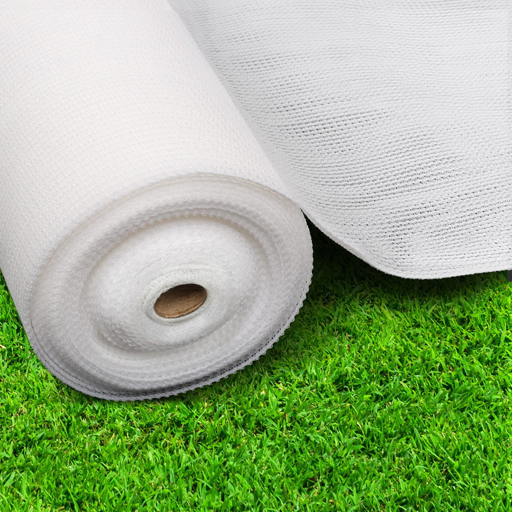 Instahut 30% Shade Cloth 3.66x30m Shadecloth Wide Heavy Duty White