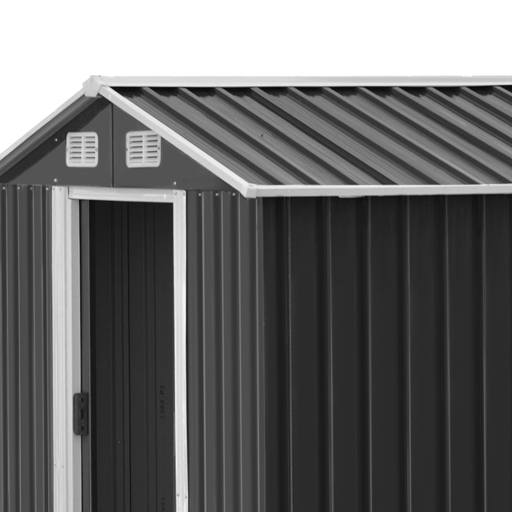 Giantz Garden Shed 2.6x3.9M w/Metal Base Sheds Outdoor Storage Workshop Tool Shelter Sliding Door