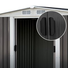 Giantz Garden Shed 2.58x2.07M Sheds Outdoor Storage Workshop Metal Shelter Sliding Door