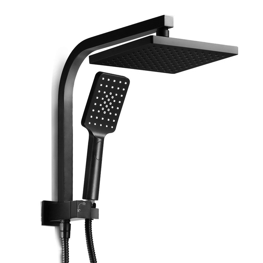 Cefito 8'' Rain Shower Head Set Handheld Square High Pressure Black