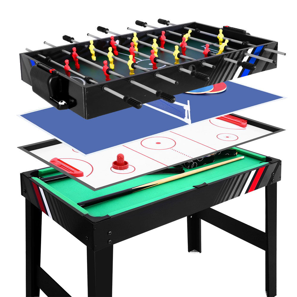 4-in-1 Games Table Soccer Foosball Pool Table Tennis Air Hockey Home Party Gift