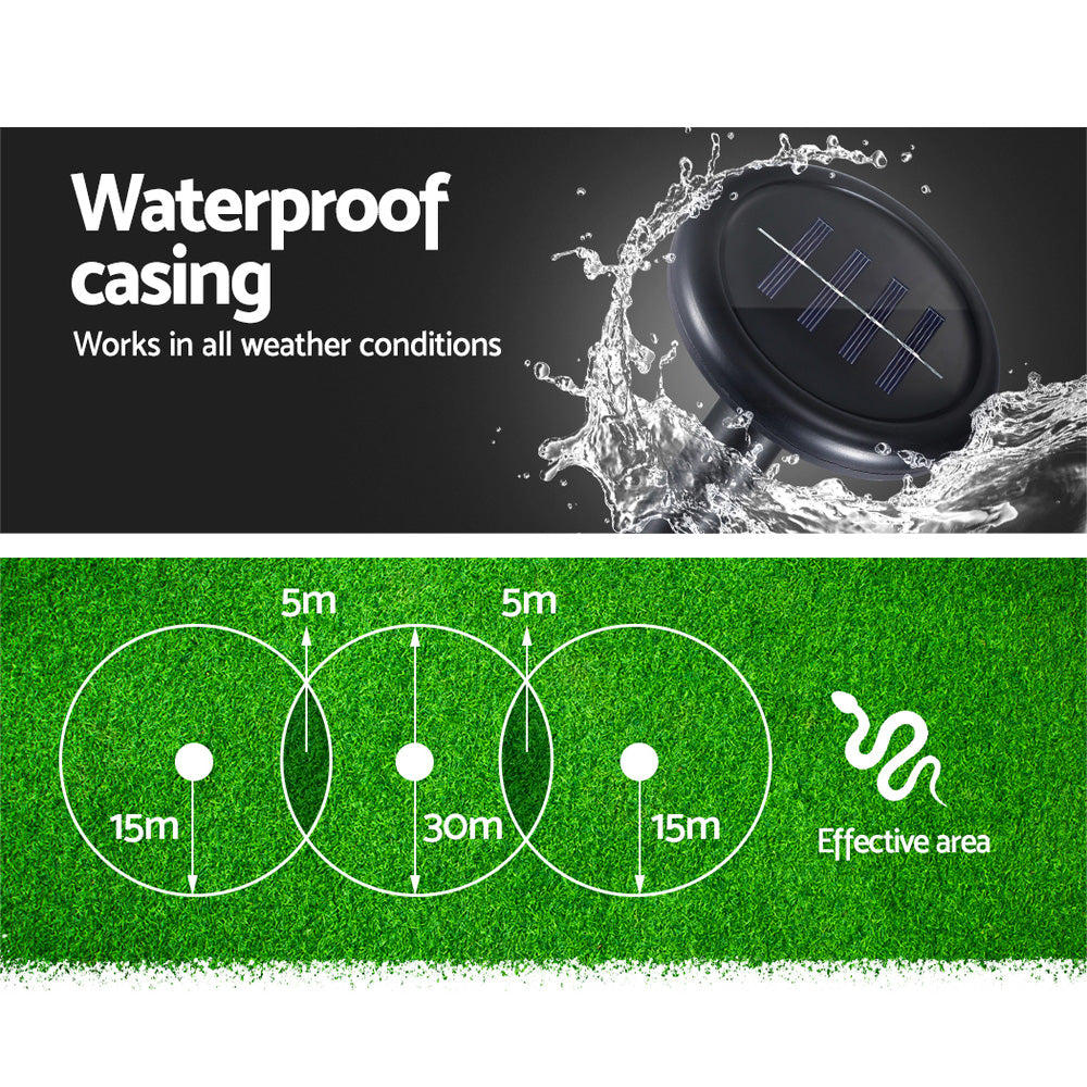 Gardeon Snake Repeller 4X Ultrasonic Solar Powered