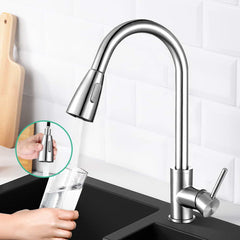 Cefito Kitchen Mixer Tap Pull Out 2 Mode Sink Faucet Basin Laundry Chrome