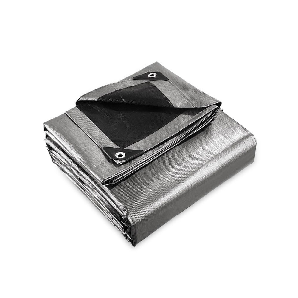 Instahut Tarp Tarpaulin 7.3x9m Canvas Camping Heavy Duty Sun Cover