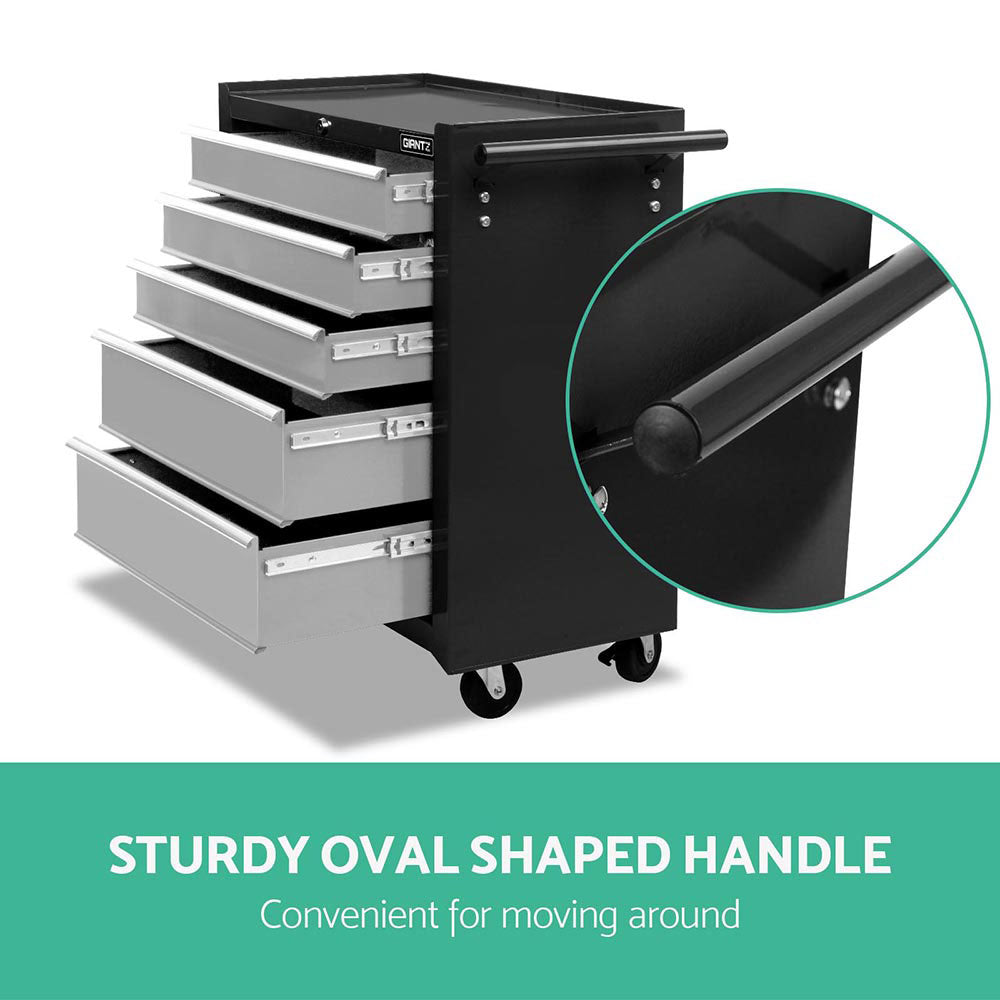 Giantz 14 Drawer Tool Box Cabinet Chest Mechanic Garage Storage Trolley Grey