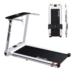 Everfit Treadmill Electric Home Gym Fitness Exercise Fully Foldable 420mm White