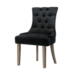 Artiss Dining Chairs Set of 2 Linen French Provincial Grey