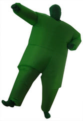 Go Green Inflatable Costume Fancy Dress Suit Fan Operated