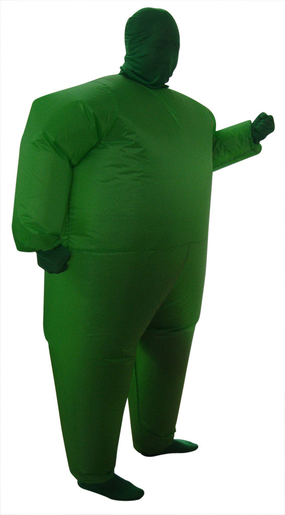 Go Green Inflatable Costume Fancy Dress Suit Fan Operated