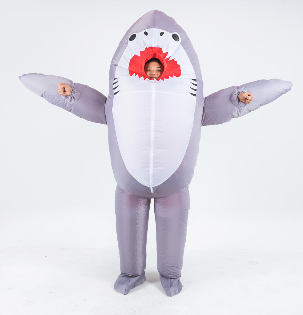 Shark Fancy Dress Fan Inflatable Costume Suit