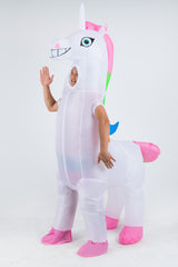 Giant Unicorn Fancy Dress Fan Inflatable Costume Suit