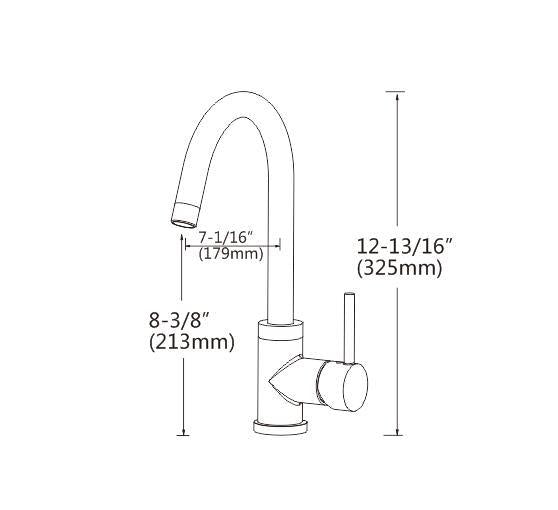Kitchen Mixer Tap Faucet for Basin Laundry Sink
