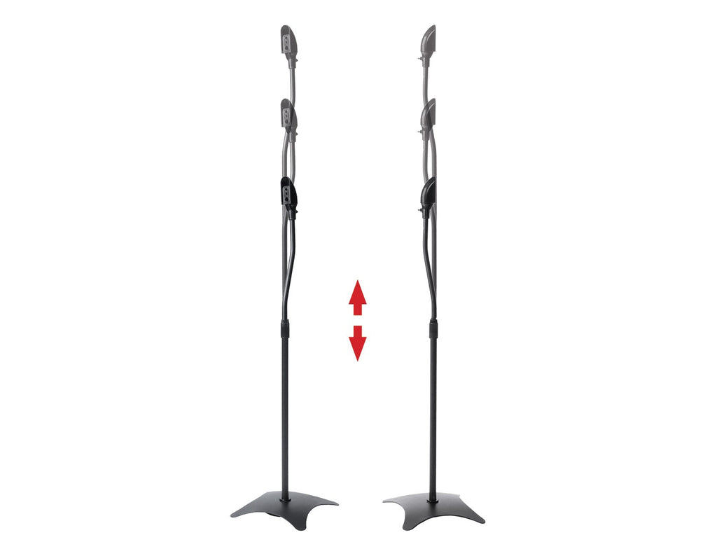 2pcs Speaker Stands Stand Rear Surround Sound Satellite Speakers Adjustable