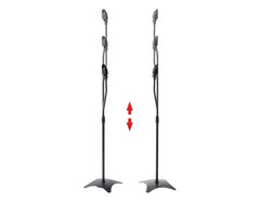 2pcs Speaker Stands Stand Rear Surround Sound Satellite Speakers Adjustable