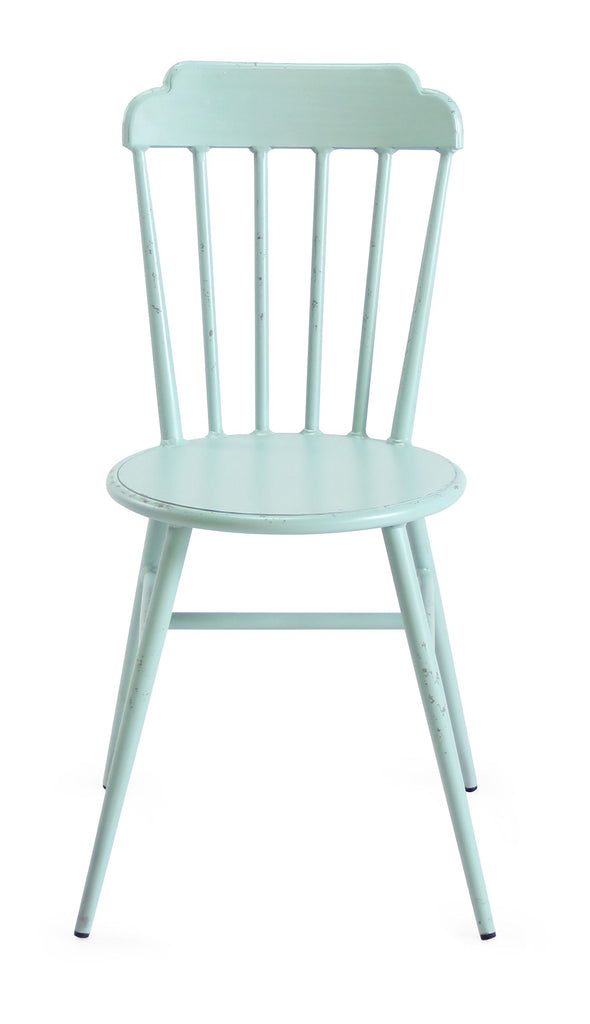 Aluminium Windsor Dinning Chair Retro Blue Set of 2
