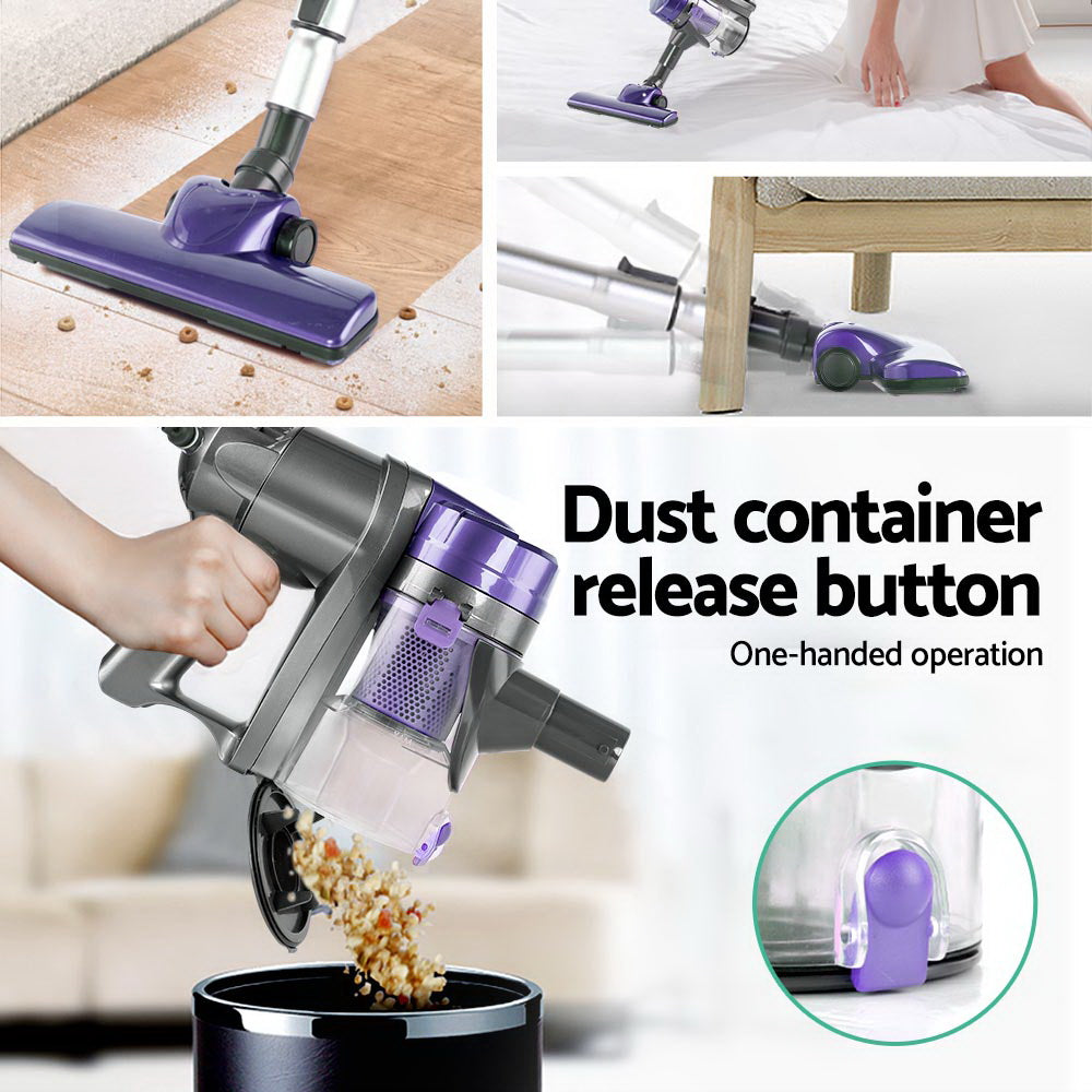 Devanti Handheld Vacuum Cleaner Bagless Corded 450W Purple