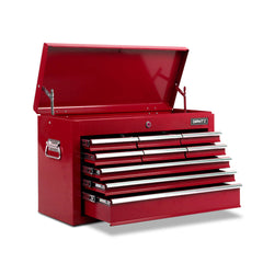Giantz 9 Drawer Tool Box Cabinet Chest Toolbox Storage Garage Organiser Red