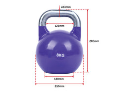 8KG, 12KG, 16KG Pro-Grade Steel KettleBell Set