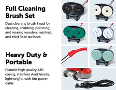 Electric Floor Polisher Timber Hard Tile Waxer Cleaner Buffer